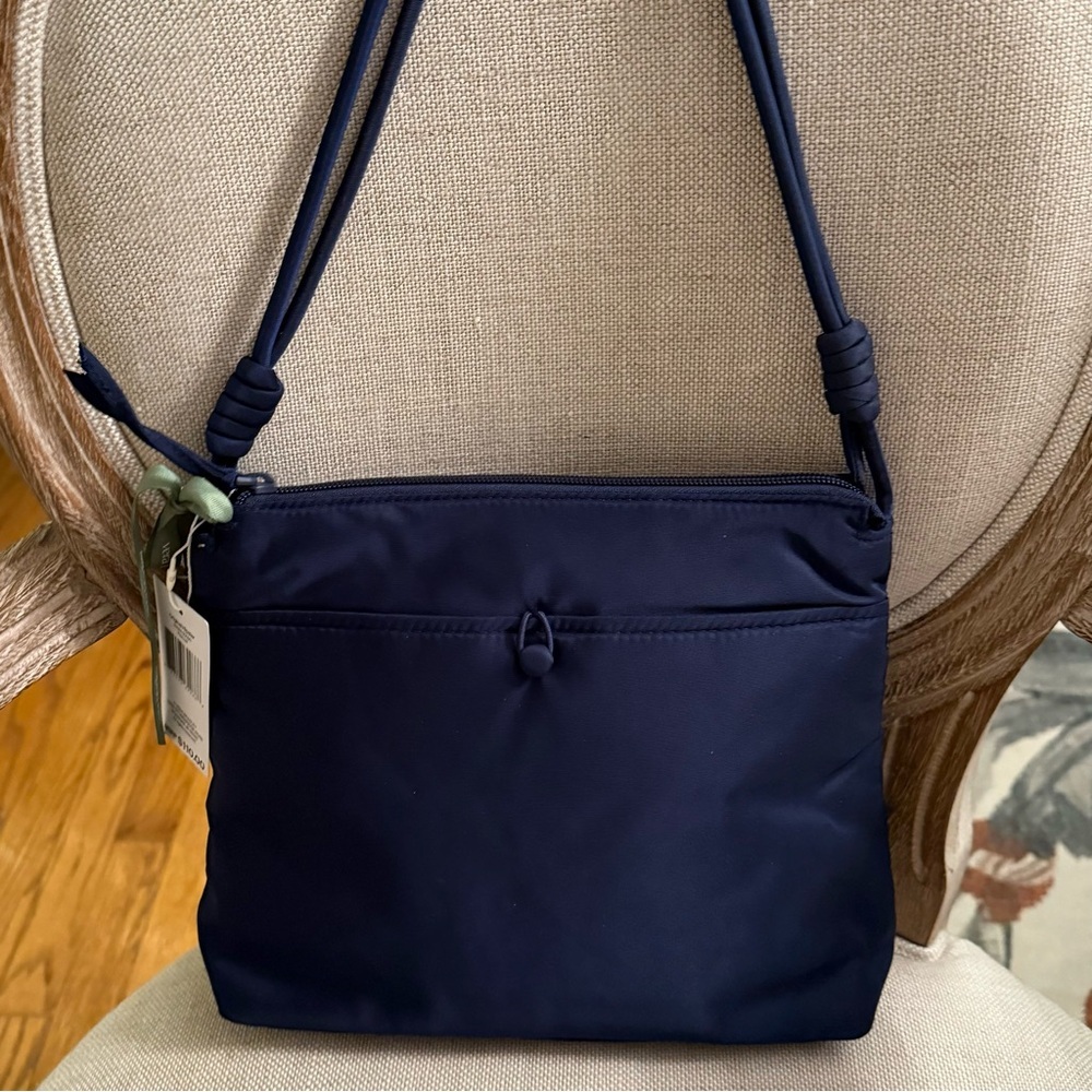 Vera Bradley Original Hipster Crossbody Bag Peacoat Navy Blue Microfiber - Picture 2 of 5